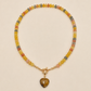 Natural Stone Semi-Precious Glass Mixed Necklace