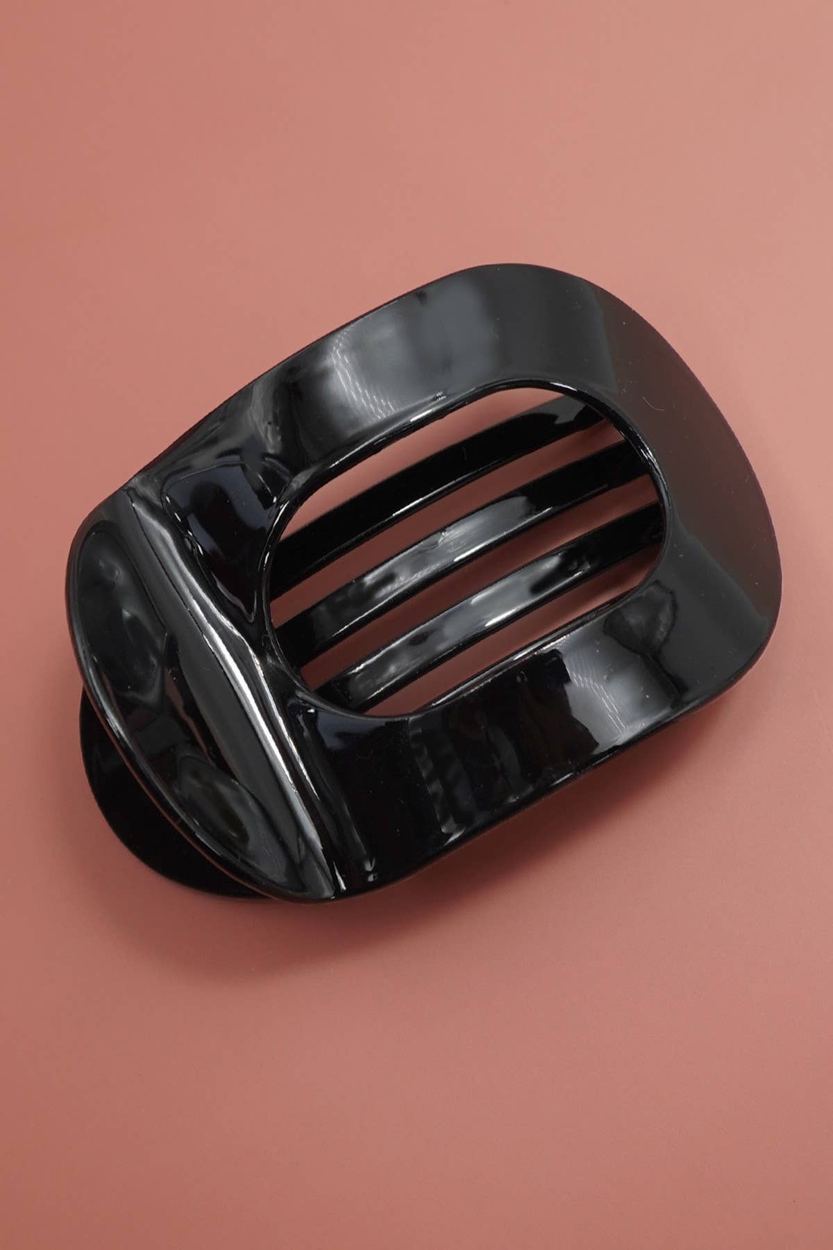 Jumbo Lay Flat Oval Hair Claw Clips