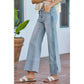 Braided Wide Leg Denim