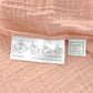 Peach Blush Muslin Swaddle Blanket, Premium Cotton