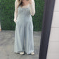 Mineral Wash Denim Jumpsuit
