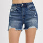 Emma Distressed High Rise Shorts