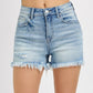 Julia High Rise Fringe Hem Shorts