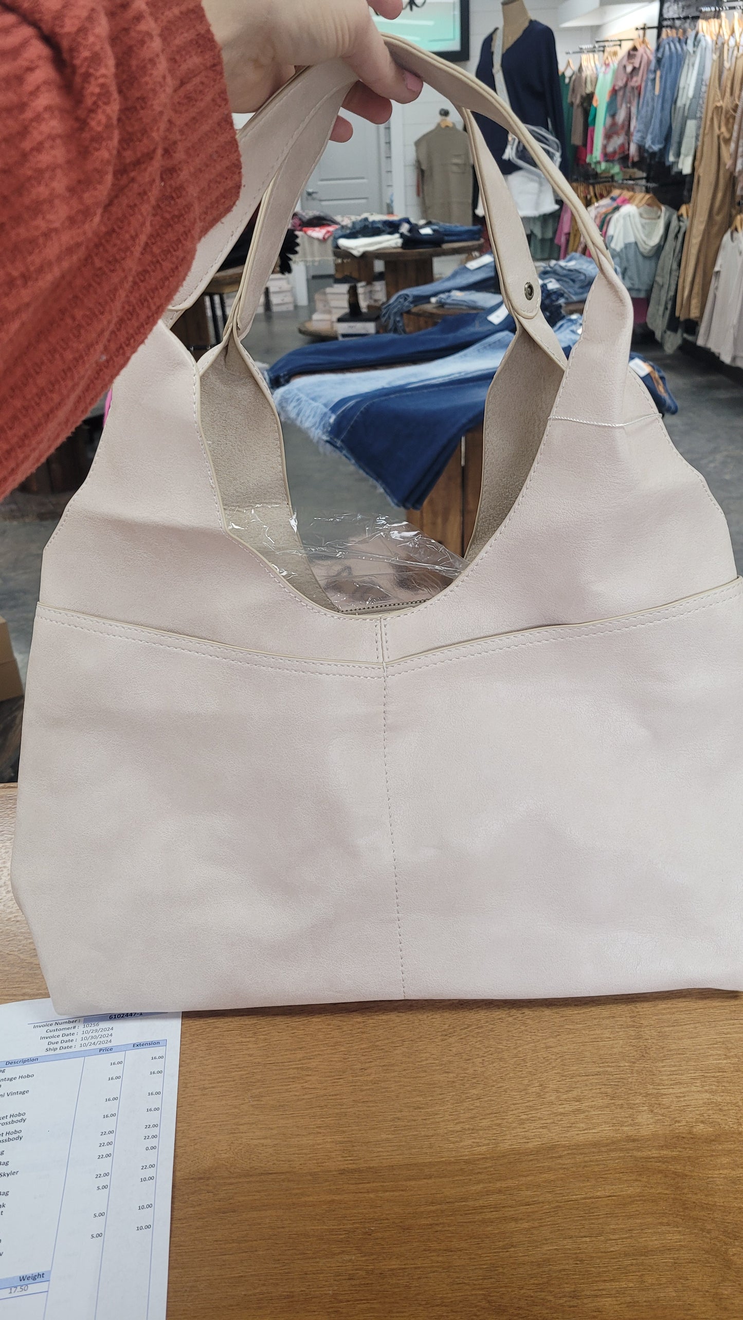 4 Pocket Hobo W/Removable Crossbody