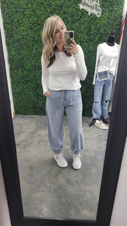 Denim Joggers