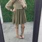 Dawn in dusty Olive Dress