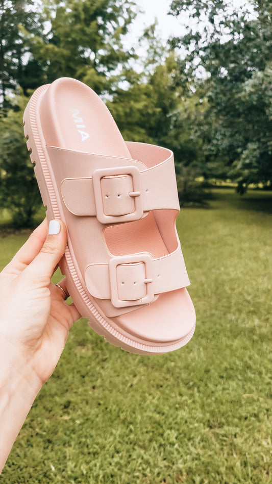 Driftwood Double Buckle Sandal