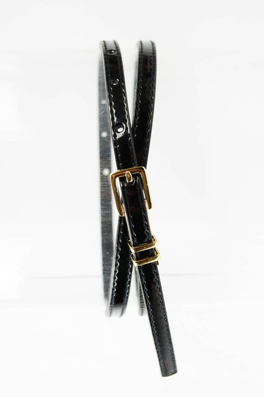 Ultra Skinny Square Buckle Belt